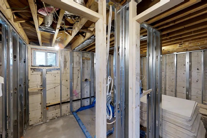 Scarborough: a finished Harmony basement, in the 3D tour