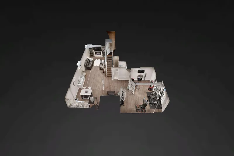 King City: a finished Harmony basement, in the 3D tour