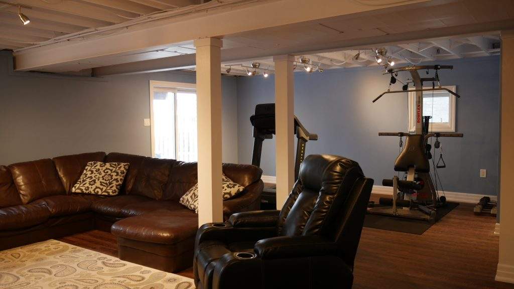 Excersise room in basement in Bradford