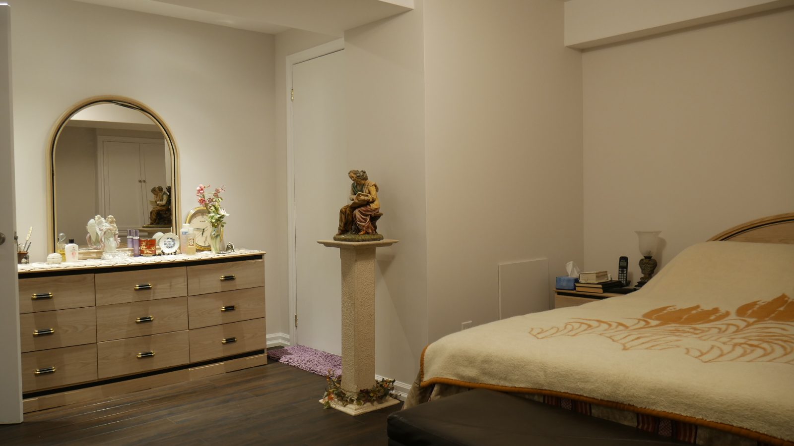 The bedroom in a finished basement by Harmony Basements