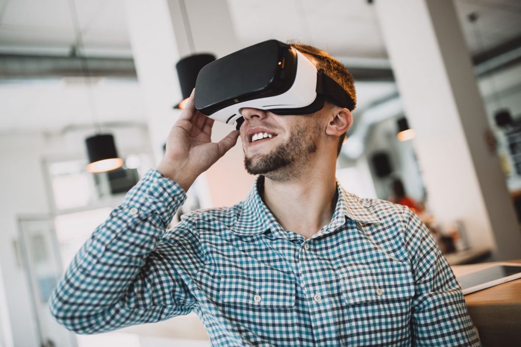 A virtual reality walkthrough of a basement design