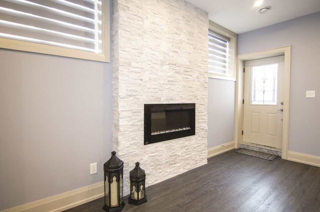 Electric-Firplace-Finished-Basement-Woodbridge-On