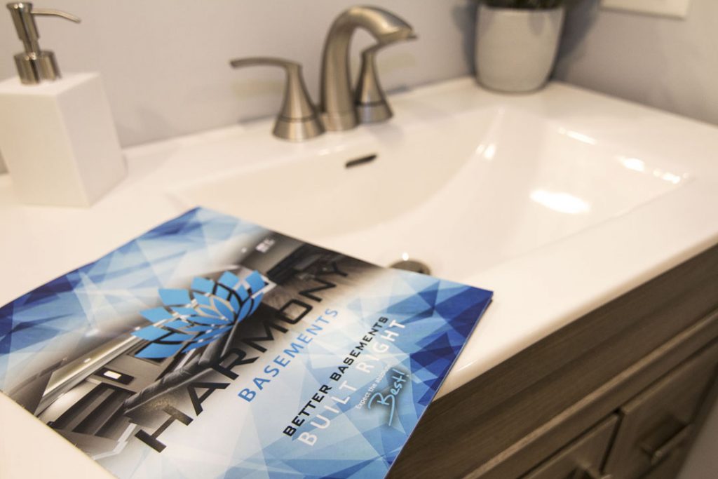 Vanity with Harmony basements flyer