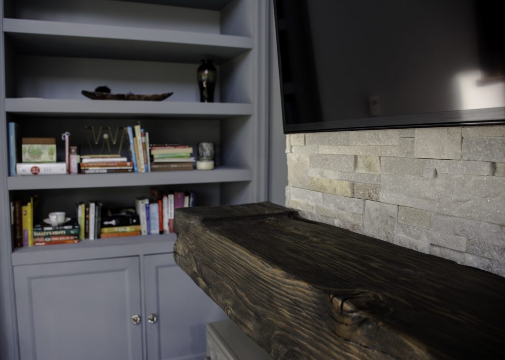 Wooden beams details renovation
