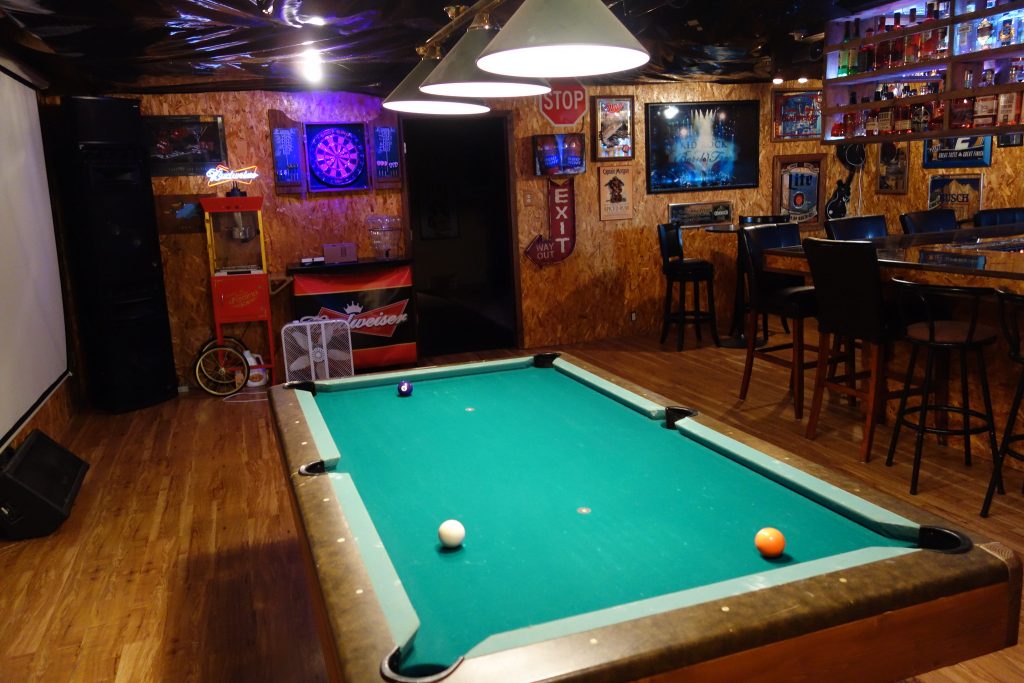 Finished basement by Harmony Basements