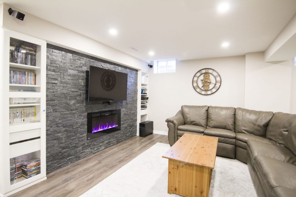Amazing Basement Family Room Design by Harmony Basements Ajax