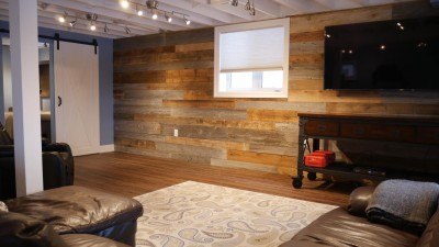 Custom Wall Decor in Amazing Basement - Basement Renovation Brampton