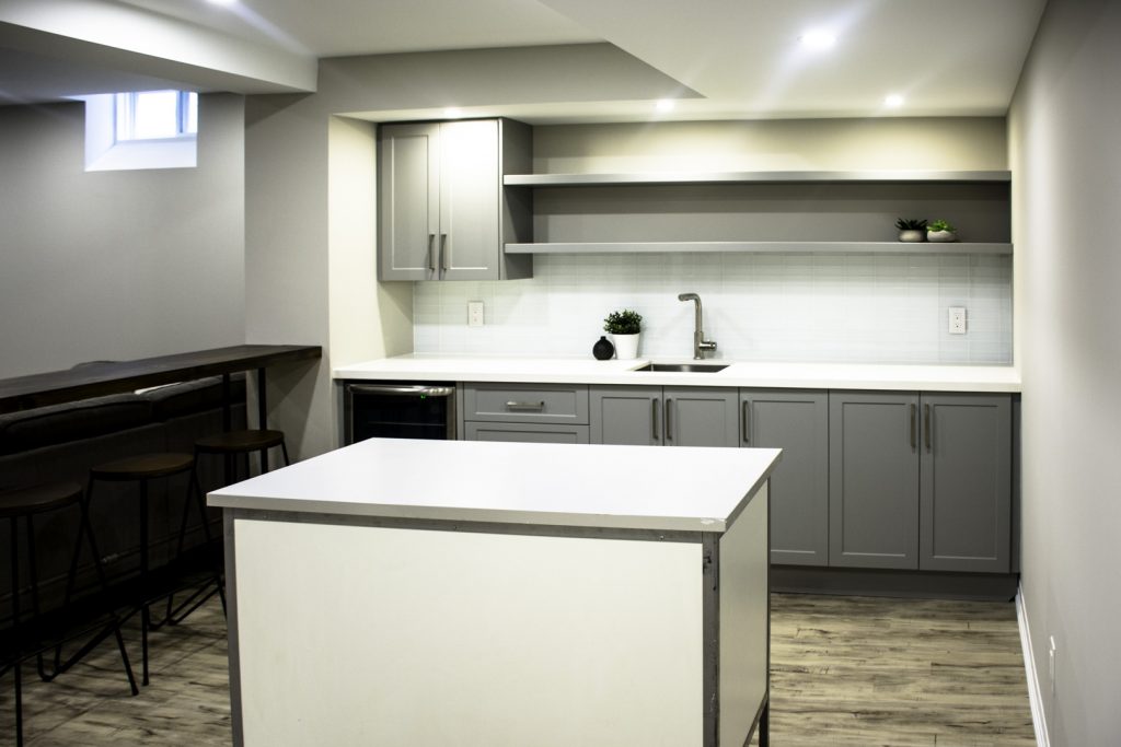 Amazing Kitchen Design in The Basement - Basement Finishing Stouffville