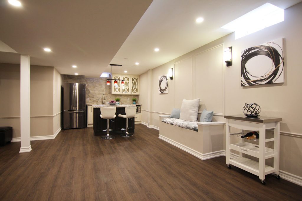 Open Space Basement Renovation Ajax