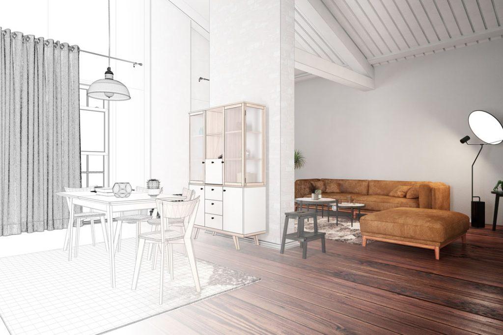Kitchen in 3d design
